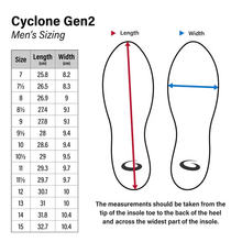 Load image into Gallery viewer, Cyclone Gen 2 Size Chart