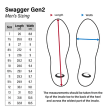 Load image into Gallery viewer, Swagger Gen 2 Size Chart