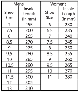 BalancePlus 700 Series curling shoes fit guide