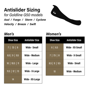 Women's Goldline Breeze anti-slider options