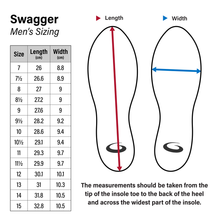 Load image into Gallery viewer, Men&#39;s Goldline Swagger Size Chart